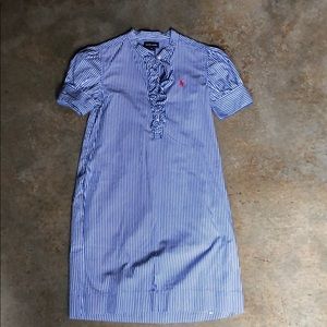 Blue and white pinstripe Ralph Lauren dress
